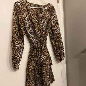 Cute leopard print dress